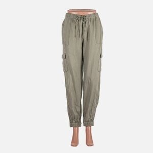 Green Cargo Jogger Pants
